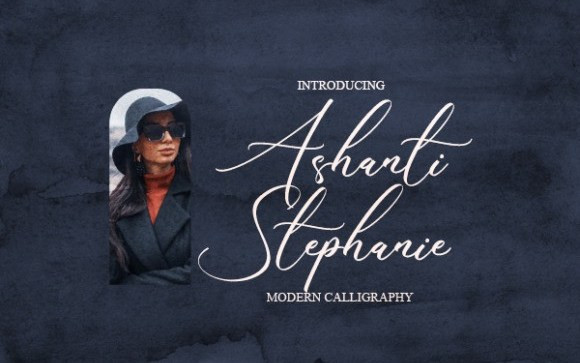 Ashanti Stephanie Script Font