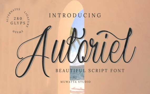 Auloriel Calligraphy Font