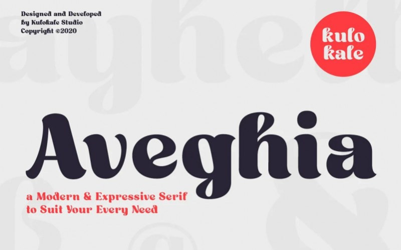 Aveghia Script Font