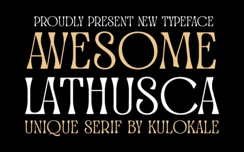 Awesome Lathusca Serif Font