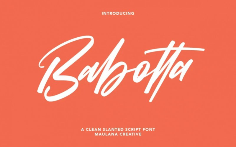 Babotta Script Font