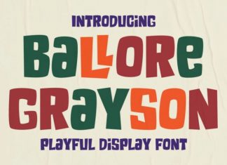 Ballore Grayson Display Font