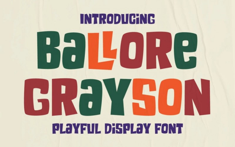 Ballore Grayson Display Font