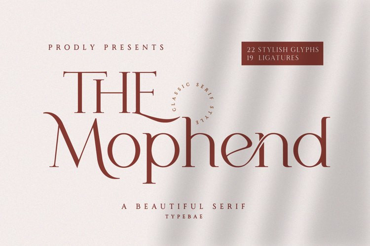 Mophend Serif Font