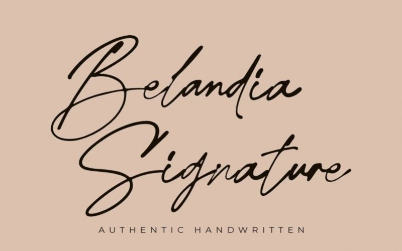 Belandia Signature Font