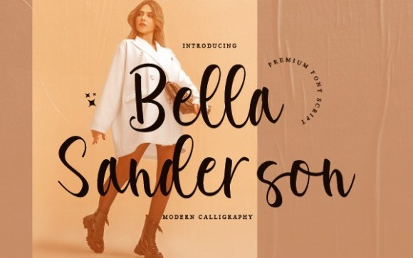 Bella Sanderson Script Font