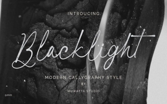 Blacklight Handwritten Font