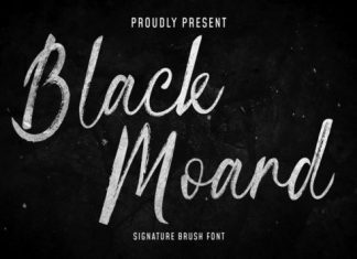 Blackmoard Brush Font