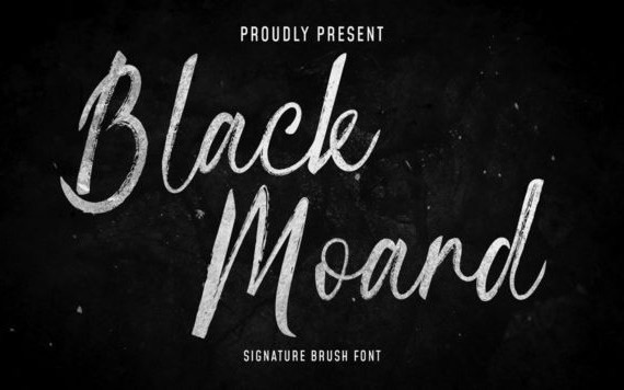 Blackmoard Brush Font