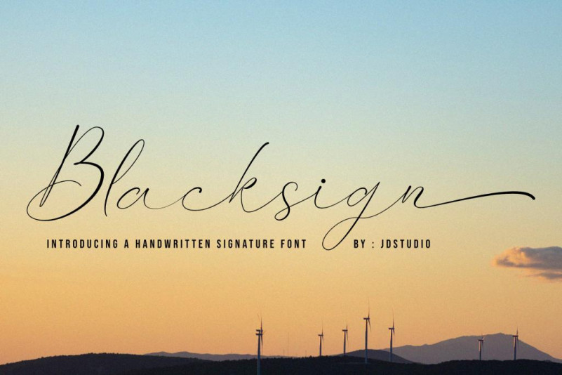 Blacksign Handwritten Font