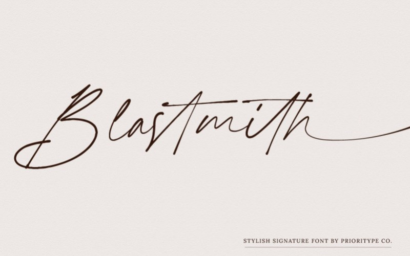 Blastmith Script Font
