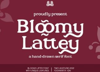 Bloomy Lattey Script Font