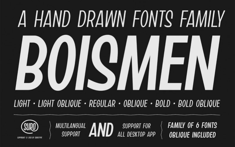 Boismen Sans Serif Font