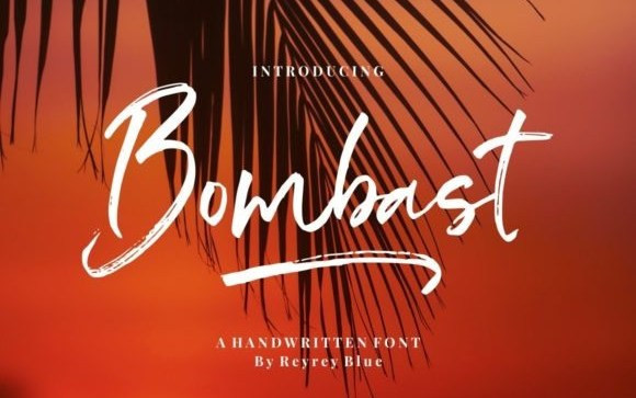 Bombast Brush Font