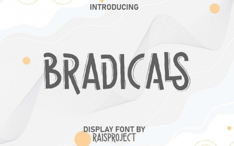 Bradicals Display Font