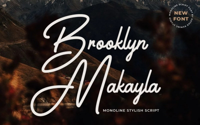 Brooklyn Makayla Handwritten Font