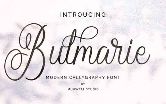 Bulmarie Calligraphy Font