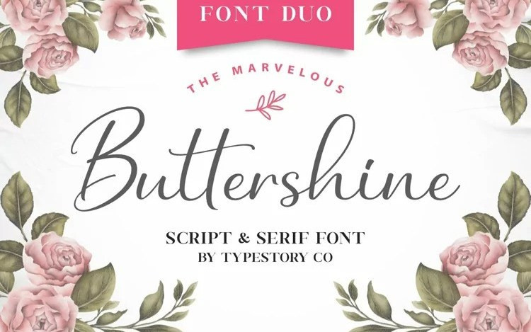 Buttershine Font Duo
