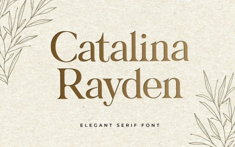 Catalina Rayden Serif Font