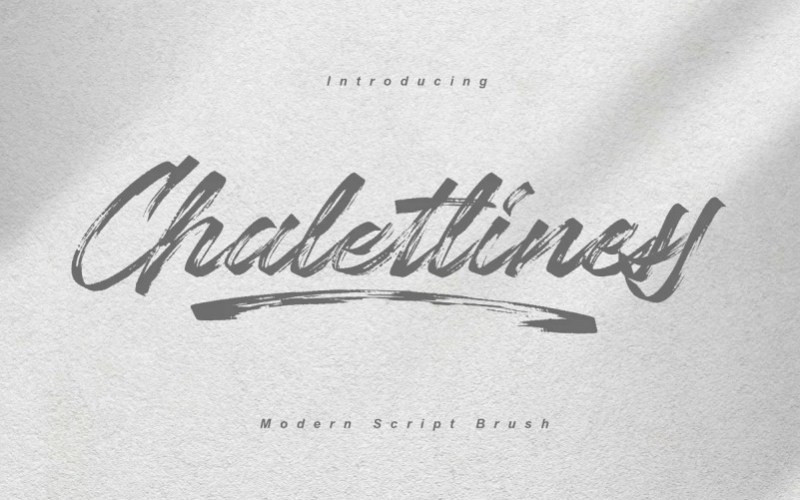 Chaletliness Brush Font