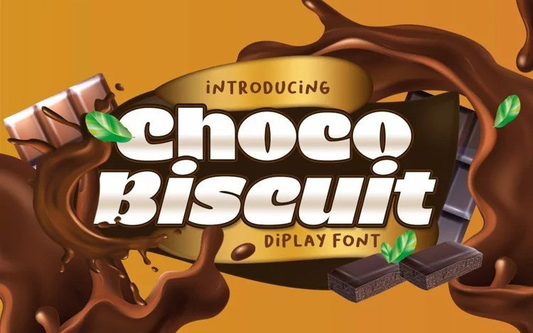 Choco Biscuit Display Font