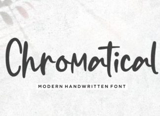 Chromatical Handwritten Font