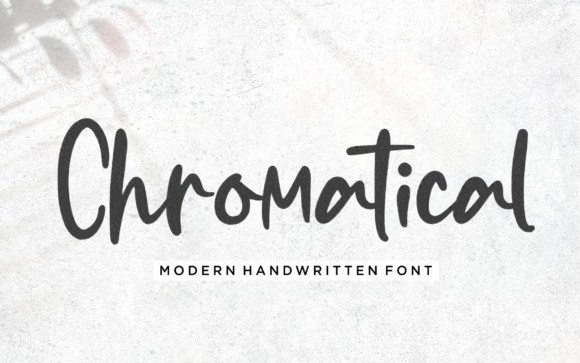 Chromatical Handwritten Font