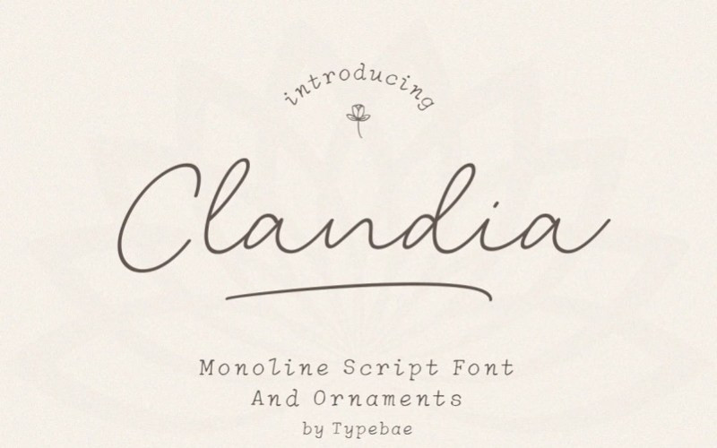 Clandia Handwritten Font