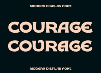 Courage Display Font