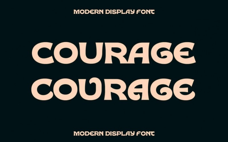 Courage Display Font