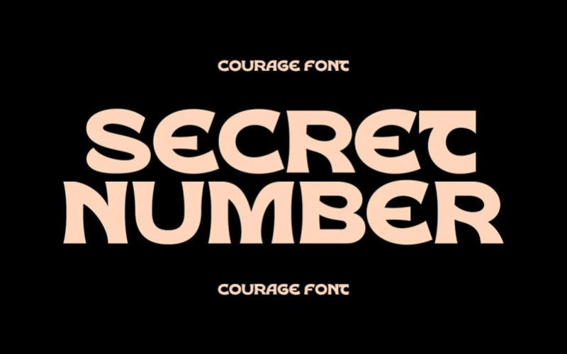 Courage Display Font