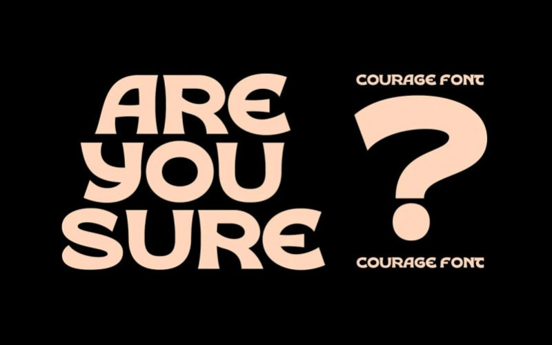 Courage Display Font