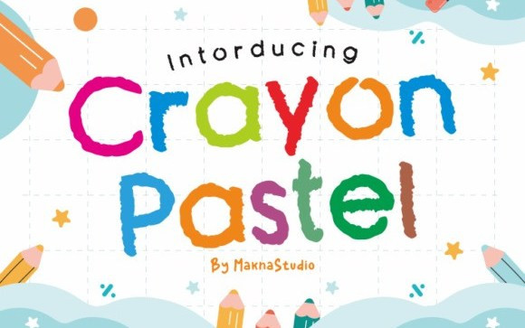 Crayon Pastel Display Font