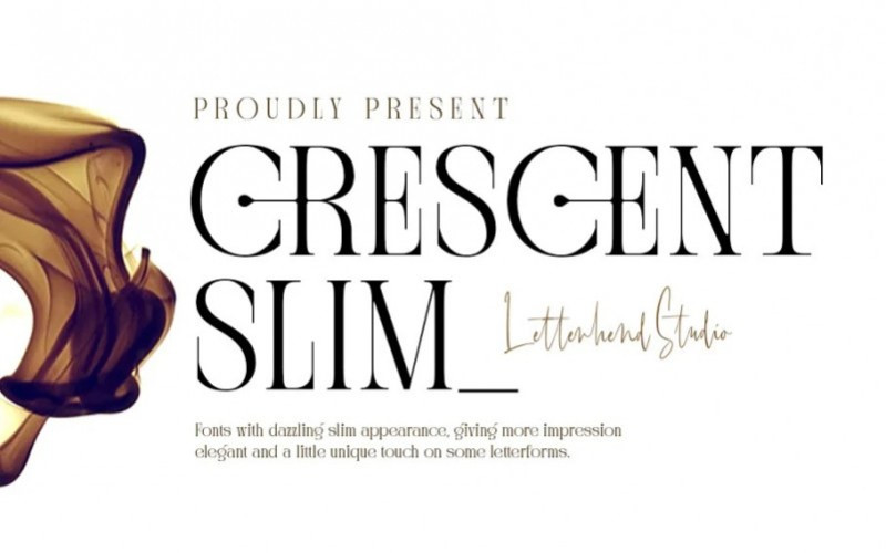 Crescent Slim Serif Font