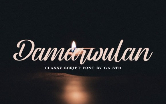 Damarwulan Script Font