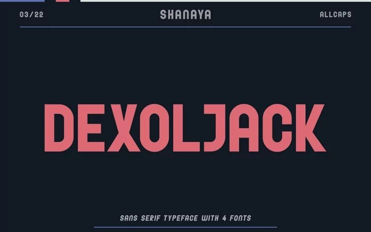 Dexoljack Sans Serif Font