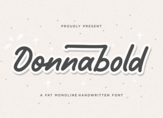 Donnabold Handwritten Font
