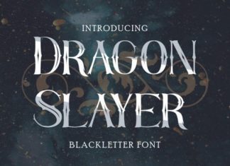 Dragon Slayer Blackletter Font