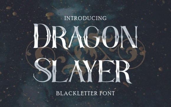 Dragon Slayer Blackletter Font