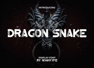 Dragon Snake Display Font