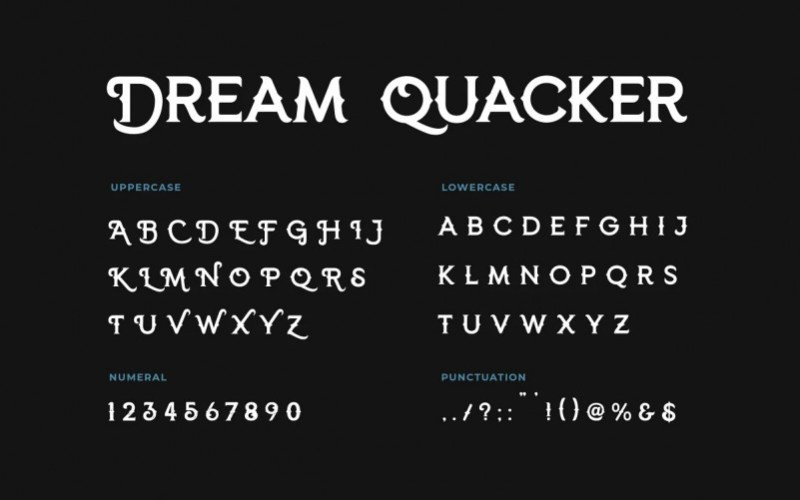 Dream Quacker Display Font