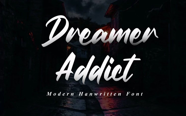 Dreamer Addict Brush Font
