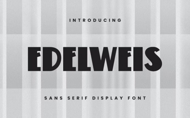 Edelweis Display Font