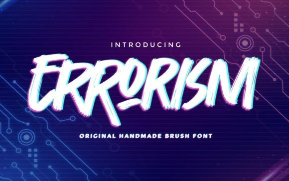 Errorism Brush Font