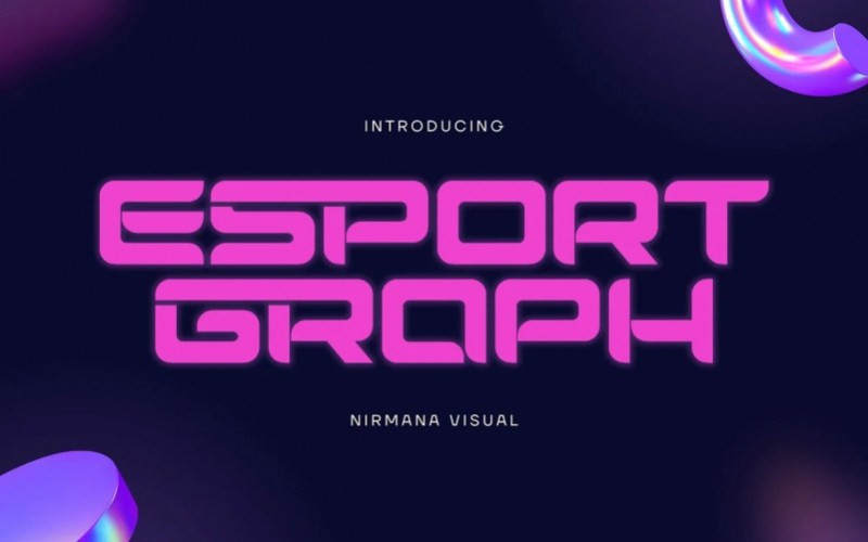 Esport Graph Display Font