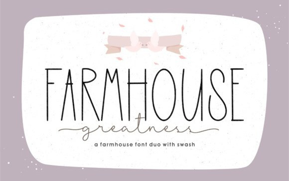 Farmhouse Greatness Display Font