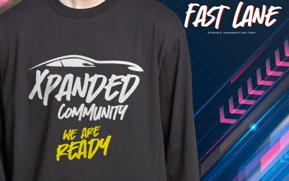 Fast Lane Brush Font