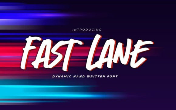 Fast Lane Brush Font