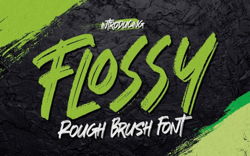 Flossy Brush Font