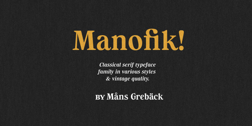 Manofik Serif Font